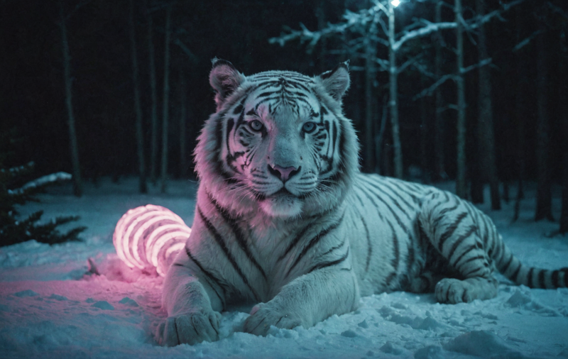 31073320-1136711377-cinematic film still, White Tiger in the heavy snowy toundra in Chiaroscuro Neon style, with snowy white and icy blue light-dark.png